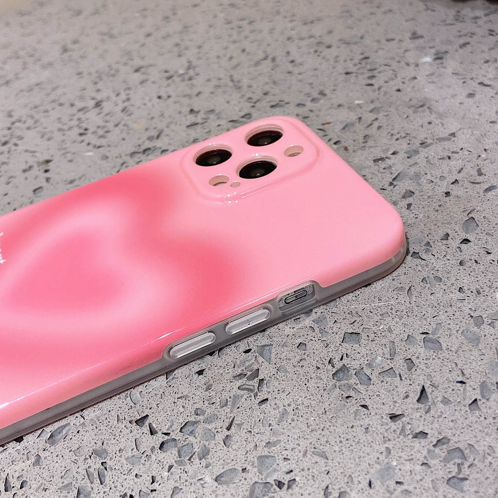 Ốp Điện Thoại Mềm Bảo Vệ Toàn Diện Chống Rơi Họa Tiết Trái Tim Dành Cho IPhone 13 12 11 Pro Max XS XS Max XR XS X