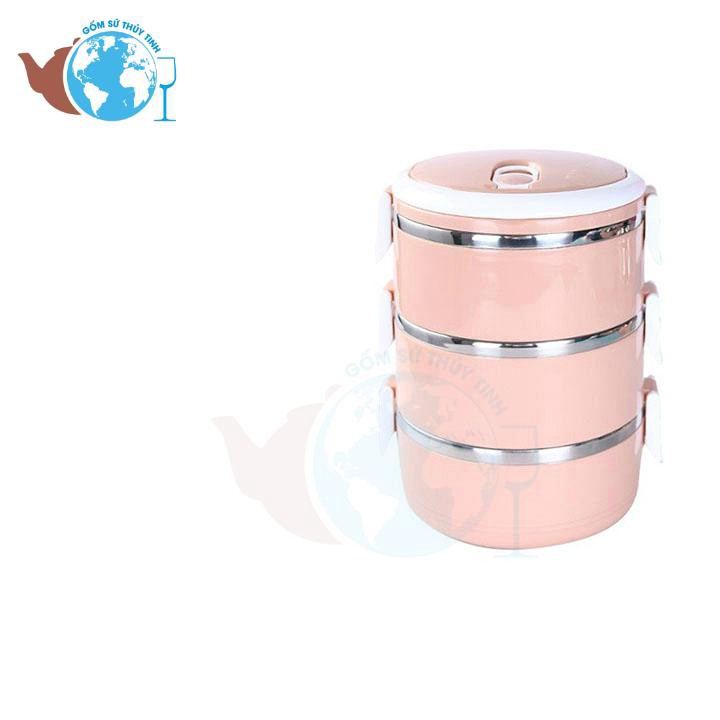 Hộp cơm văn phòng giữ nhiệt 3 ngăn 2.1 lít