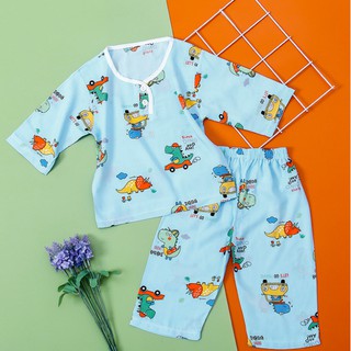 Bộ Lanh Lụa Mặc Điều Hòa Cho Bé Trai Và Bé Gái