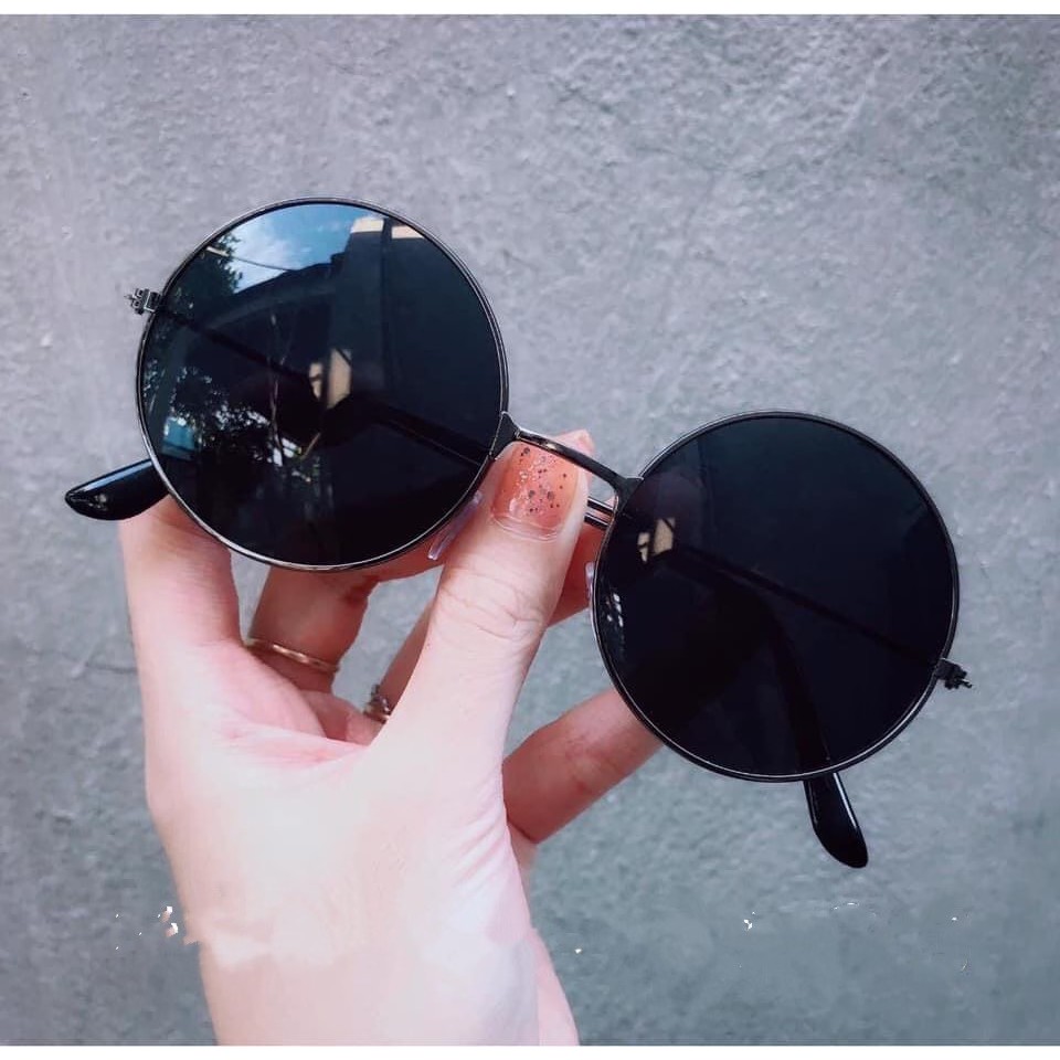Freeship - Mắt kính nam nữ kính thầy bói mặt tròn siêu ngầu- BÓI
