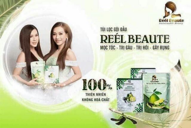 Túi lọc gội đầu thiên nhiên Reel Beaute gội đầu