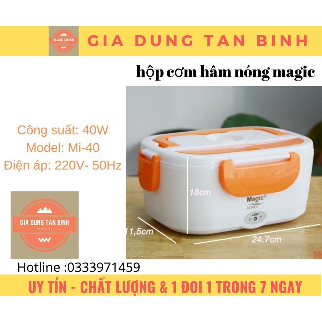 ( Giá tốt ) Hộp cơm hâm nóng magic - BH 3 tháng