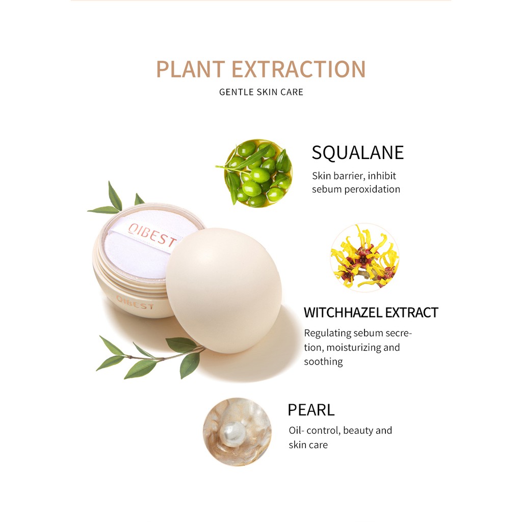 Phấn Phủ QIBEST Lâu Trôi Không Thấm Nước Trang Điểm Làm Trắng Da 5 Màu Với Mút 34.5g | BigBuy360 - bigbuy360.vn