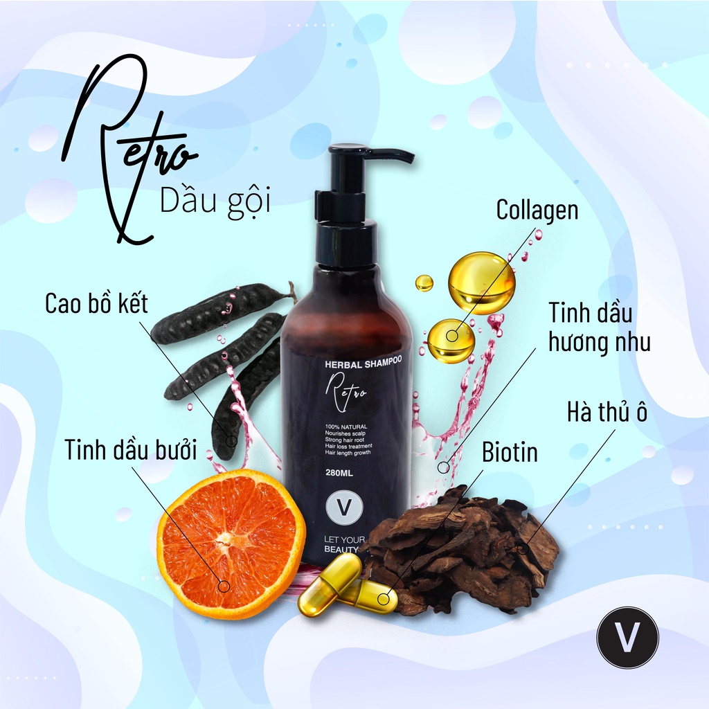 Bộ sản phẩm dưỡng tóc khỏe mạnh mềm mượt bóng bẩy vào nếp combo 17 vyvyhaircare V 780ml