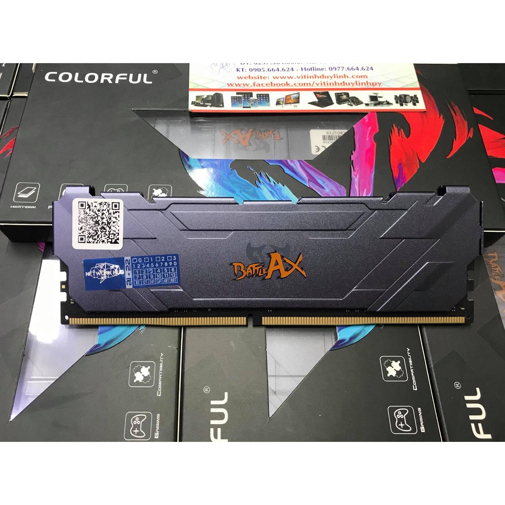 [Mã ELMS05 giảm 5% đơn 300k]Ram DDR4 Colorful 8G/2666 Battle AX Tản Nhiệt (Battle-AX DDR4 8G 2666) | WebRaoVat - webraovat.net.vn