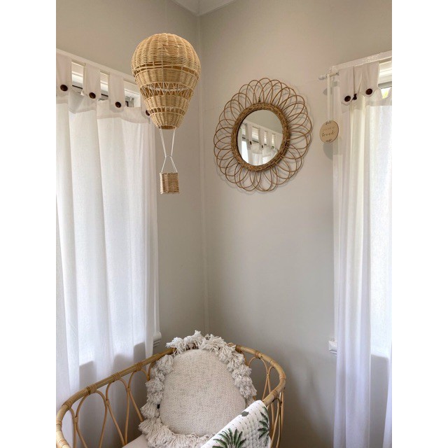 Khinh khí cầu mây trang trí nhà cửa, phụ kiện chụp hình, decor ,có ảnh thật
