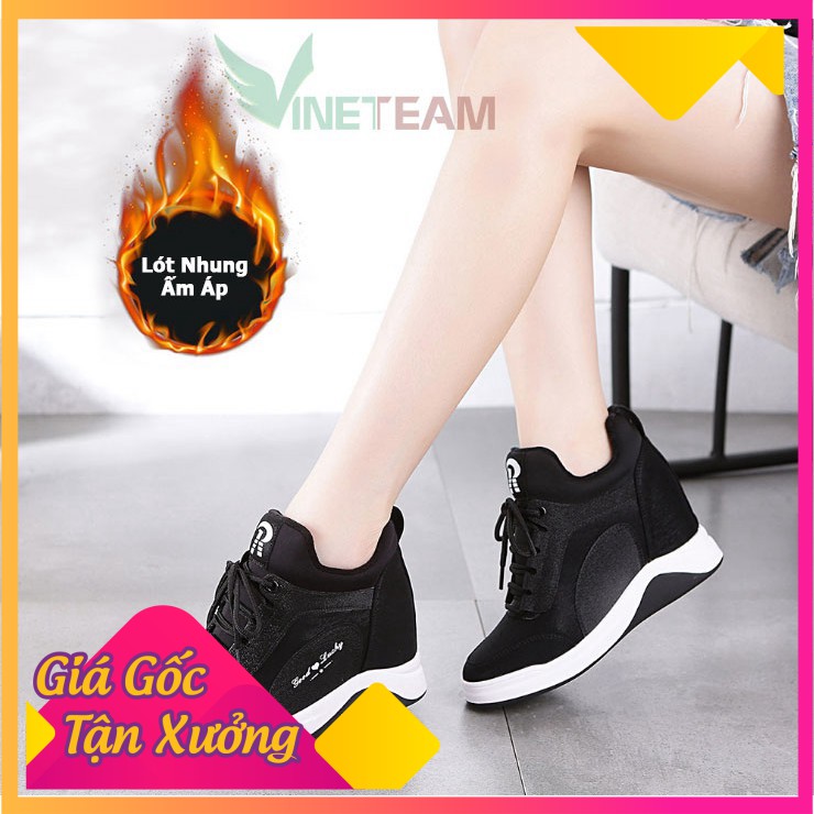 Tết🌺 Rẻ vô địch - GIÀY SNEAKER NỮ ĐỘN ĐẾ 7CM DÁNG ĐẸP FERNANDA – FASHION QUẢNG CHÂU CAO CẤP -DG27 -Ax123 : ⁸ :; `