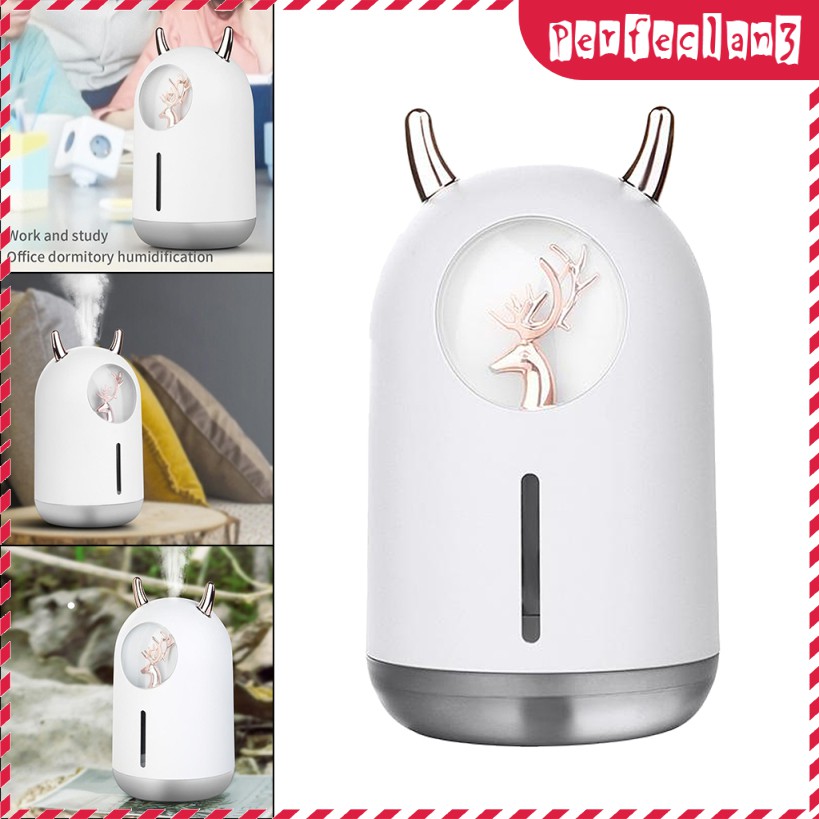 Máy Phun Sương Tạo Độ Ẩm Mini 2 Chế Độ Có Đèn Led 600ml