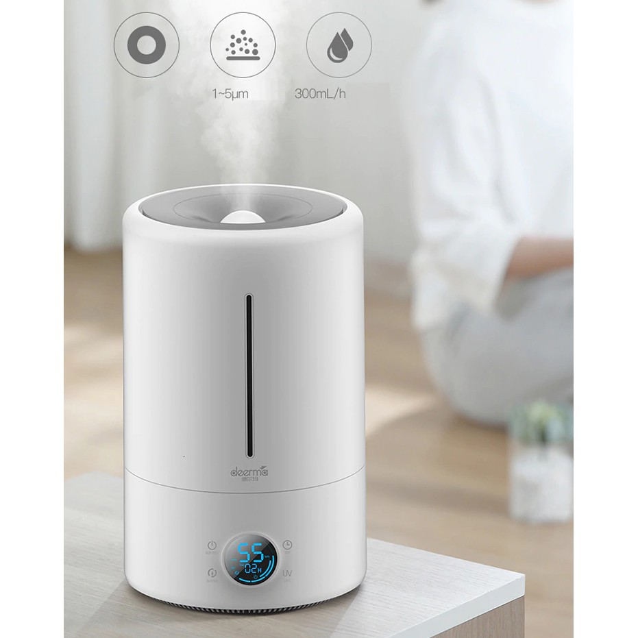 Máy Tạo Ẩm Phun Sương DEERMA F628s ( Diệt Khuẩn Nước Bằng Tia UV) kèm AG+ khi mua bảo hành 24 tháng