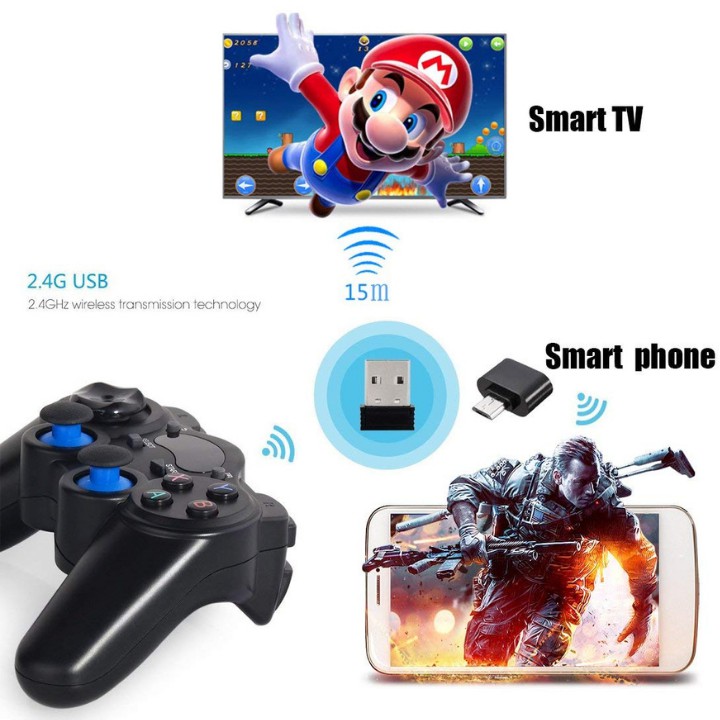 Tay cầm chơi game không dây 💥 FREESHIP 💥 2.4G thích hợp mọi loại máy PC / Laptop / Điện Thoại / TV Android / TV Box | BigBuy360 - bigbuy360.vn