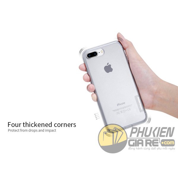 Ốp lưng iPhone 7/8 Plus Nillkin Nature TPU Case - Hàng Chính Hãng