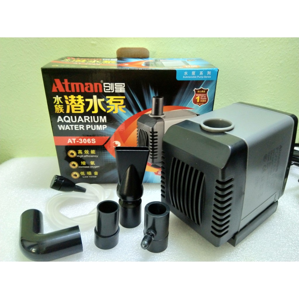 Máy bơm nước Atman 306S, 27W-2000L/hr dùng cho bể cá.