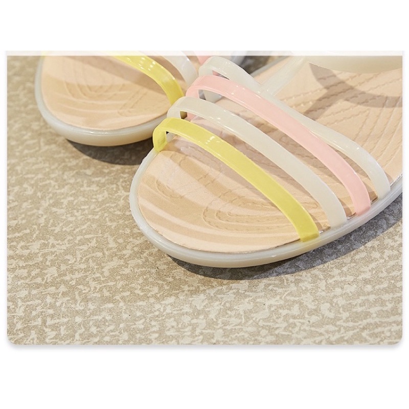 Giày Sandal nhựa chống trơn trượt đan dây nhiều màu