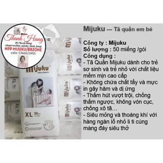 [CHÍNH HÃNG]Bỉm quần mijuku size M/L/XL/XXL/XXXL loại 50 miếng