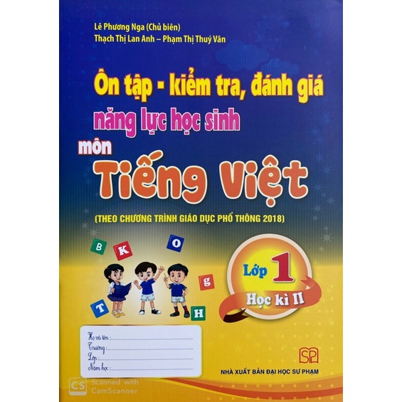 Sách - Ôn tập kiểm tra đánh giá năng lực học sinh môn Tiếng Việt lớp 1 kì 2