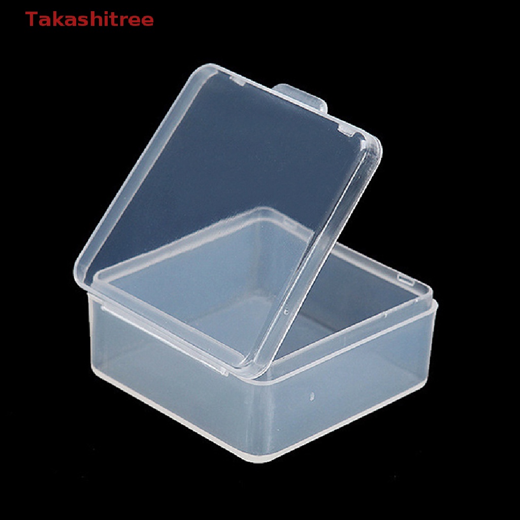 Set 10 Hộp Nhựa Vuông Trong Suốt Đựng Trang Sức Tiện Lợi