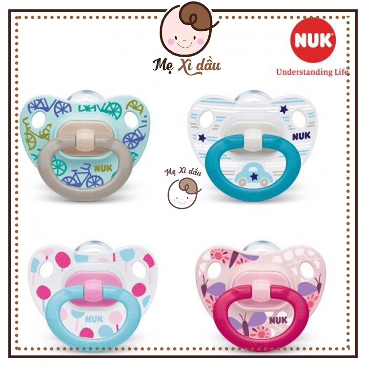 Shop mẹ xì dầu Ti giả NUK silicone Happyday chính hãng
