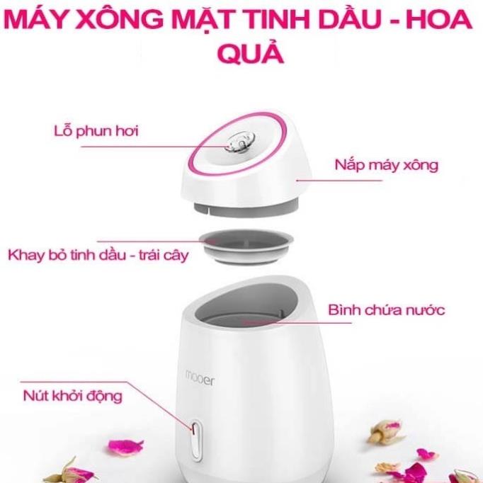 Máy Xông Hơi Mặt Hoa Quả Mooer, Máy Phun Sương Nano Tạo Ẩm