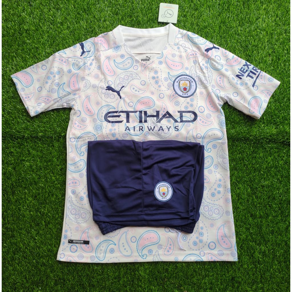 Áo Đồng Phục Bóng Đá Đội Manchester City Man City 3rd Lega Inggris Mùa Giải 2020 / 2021