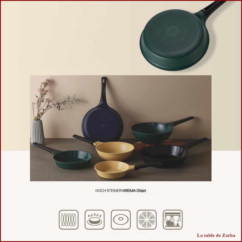 Dòng sản phẩm chảo chống dính KOCH STEINER KREMA Objet Frying Pan Wok