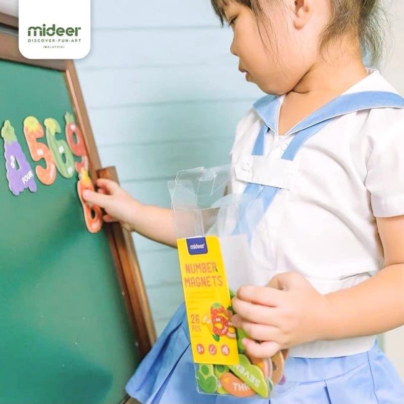 Bộ chữ và số bằng nam châm Mideer cho bé | Phát triển trí tuệ | Đồ chơi giáo dục Bảo An
