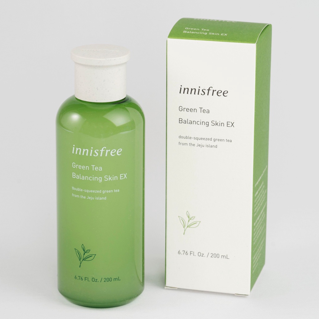 Nước Hoa Hồng Trà Xanh Innisfree Green Tea Balancing Skin EX 200ml Hàn Quốc, Mẫu mới