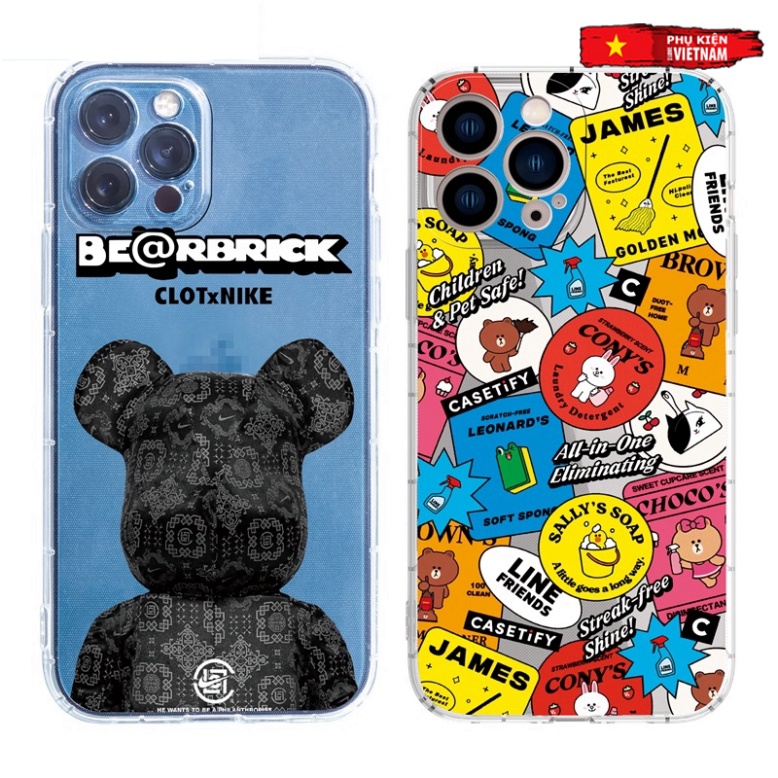 Ốp lưng iphone 6, 6s plus, 7 8 Plus, X, XS, XR, XSMAX, 11, 12, 13 PROMAX TRONG SUỐT BEARBRICH 197 PKVN