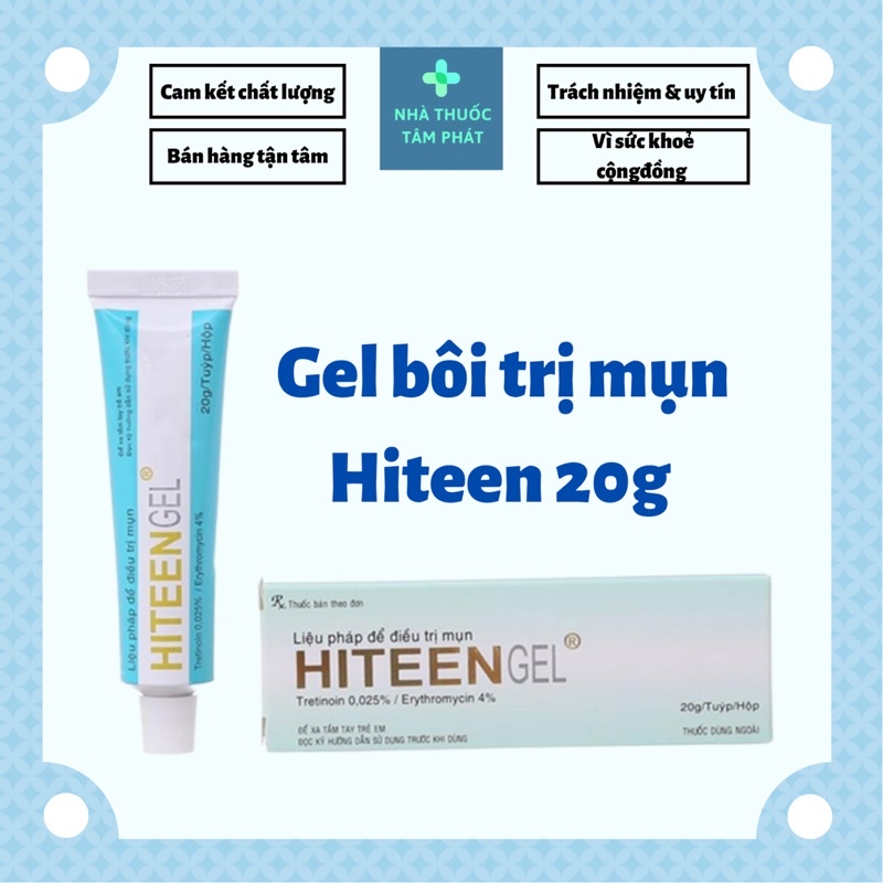 Kem bôi mụn Hiteen Gel 20gram
