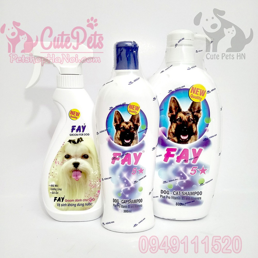 Sữa tắm Fay 5 Sao 300ml - Dành cho chó mèo - CutePets