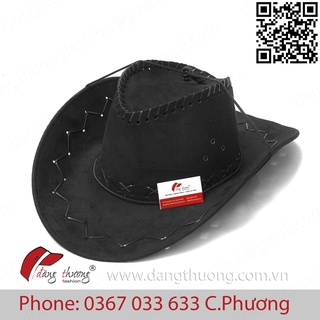 Mũ nón Cowboy Cao bồi ĐEN