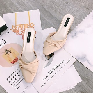 Sục bít mũi gót tứ giác thời trang-S80