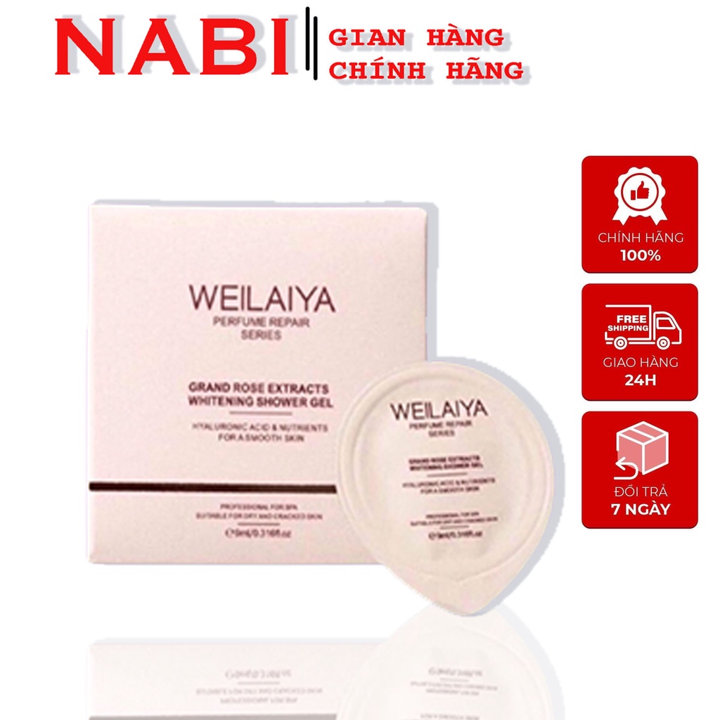 Sữa Tắm Weilaiya Trắng Da Cánh Hoa Hồng, Sữa Tắm Tủy Mật Hoa Hồng. Mini Size 9Ml