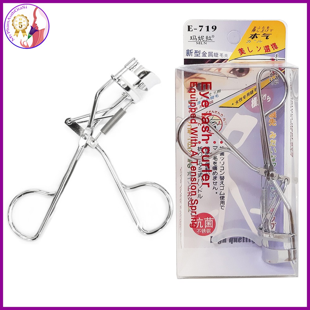 Kẹp bấm mi eyelash curler tay cầm inox