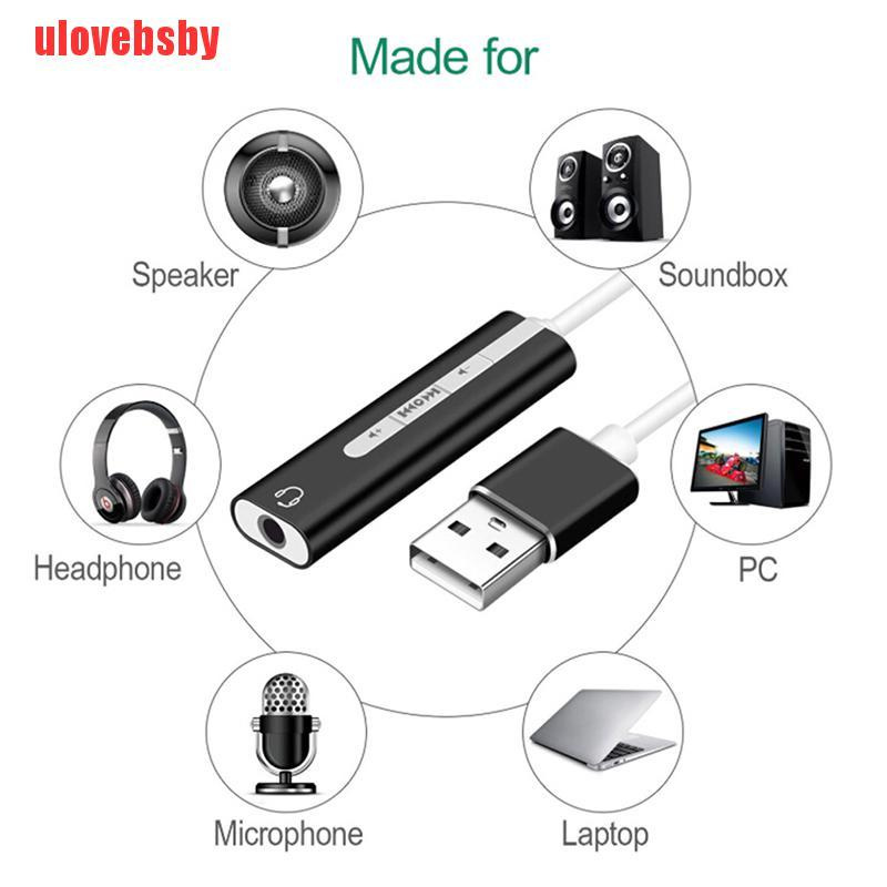 1 Cáp Chuyển Đổi Âm Thanh Từ Usb Sang 3.5mm | BigBuy360 - bigbuy360.vn