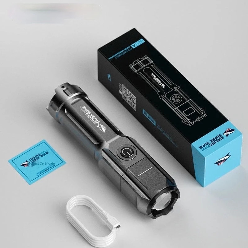Đèn pin cầm tay độ sáng cao chống nước có thể điều chỉnh độ sáng dùng khi leo núi/ cắm trại/ trường hợp khẩn cấp