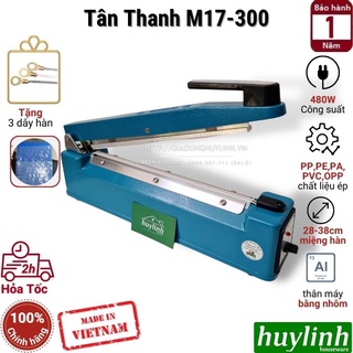 Máy hàn miệng túi, bao bì dập tay tân thanh m17-300 - 300mm