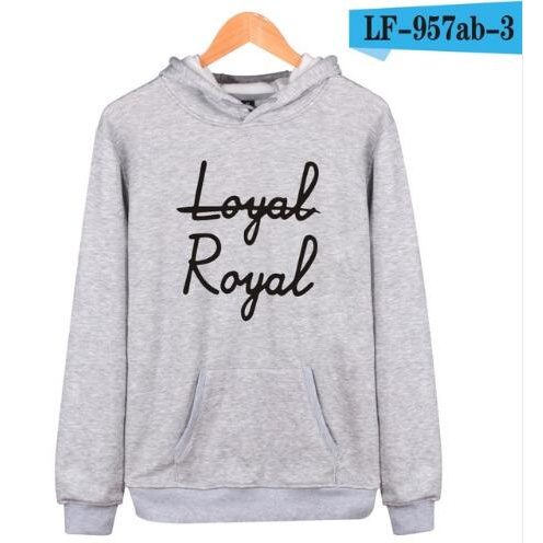 Áo Hoodie Cotton In Họa Tiết Loyal Royal Sáng Tạo Phong Cách Harajuku Thời Trang Mới Cho Nam