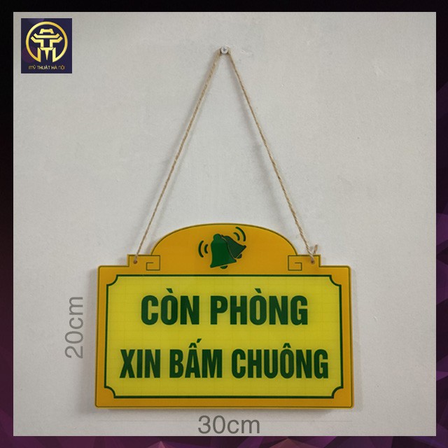 Biển Còn Phòng Xin Bấm Chuông Dùng Cho Khách Sạn Nhà Nghỉ, Chất Liệu Mica Nhiều Màu Sắc - mythuathanoi.info