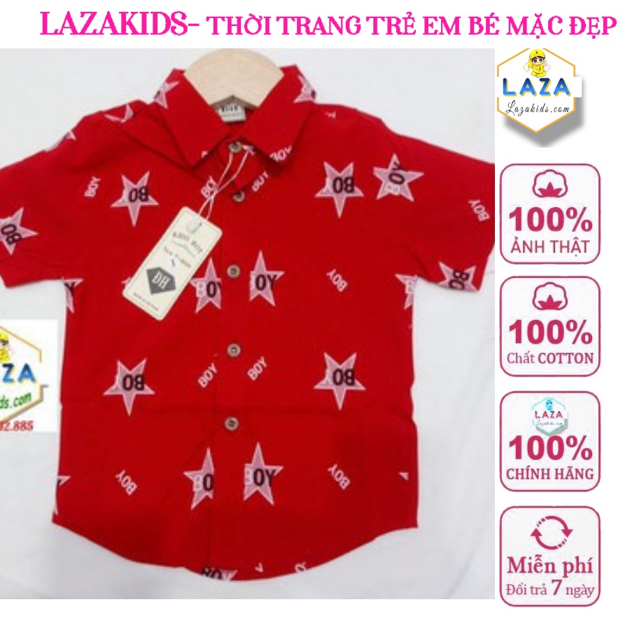 Áo sơ mi bé trai chất đẹp hàng xuất khẩu chuẩn shop cho bé từ 8-25kg