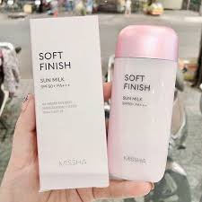 [MISHA] Kem chống nắng Misha HỒNG XANH TÍM Missha All-around Safe Block Soft Finish Sun Milk SPF50+/PA+++