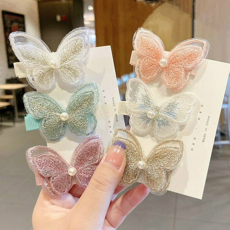Kẹp Tóc Hình Bướm Dễ Thương Cho Bé Gái