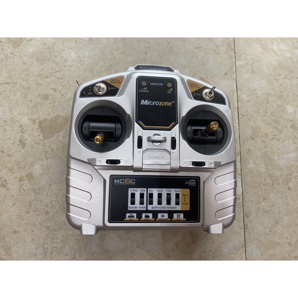 Bộ điều khiển 6 kênh MC6C chế tạo máy bay mô hình cỡ lớn như su27,f22....chất lượng bền bỉ giá tốt
