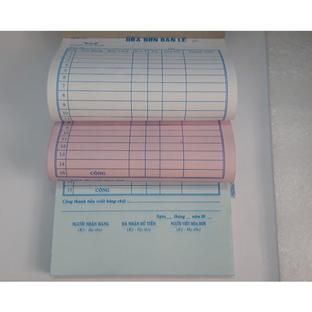 Hóa đơn bán lẻ 3 liên NY 50 bộ (13*19) | BigBuy360 - bigbuy360.vn
