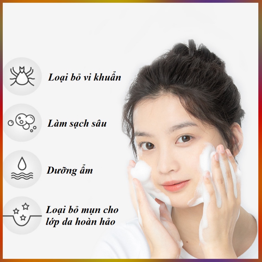 Xà bông tắm giảm mụn lưng, nang lông, tẩy da chết tinh chất muối biển sâu Maycreate 100gr/Hộp