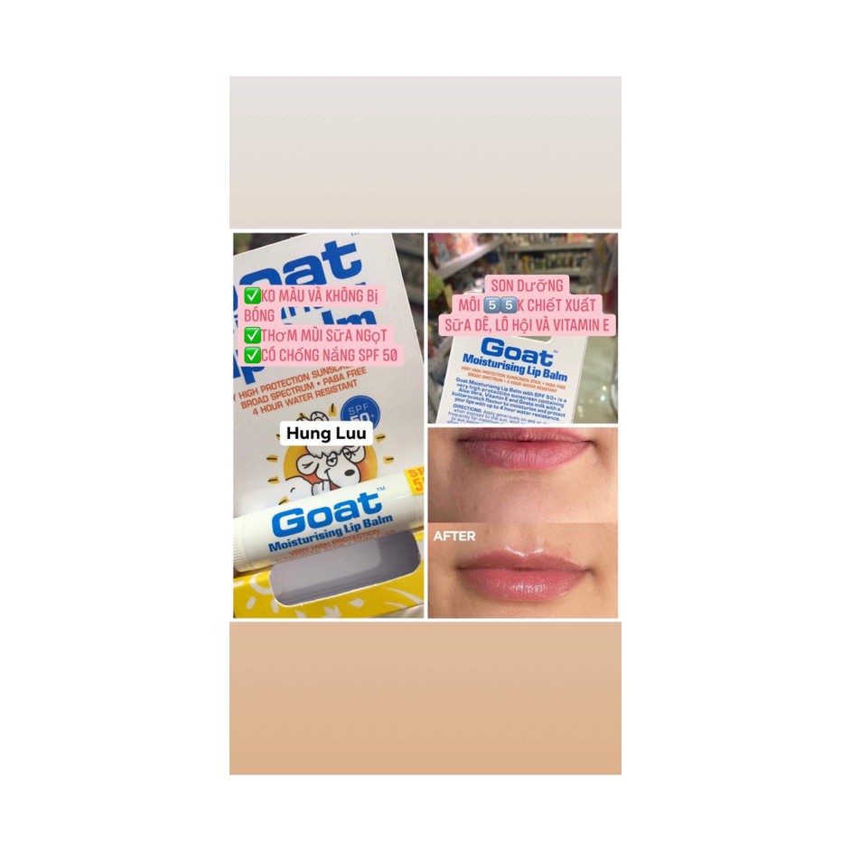 Son Dưỡng Môi Chống Nắng SPF 50+ ( Hãng Goat Úc ) | BigBuy360 - bigbuy360.vn