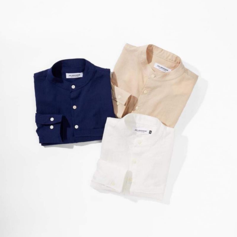 Sơ mi nam đũi xịn 1 màu be