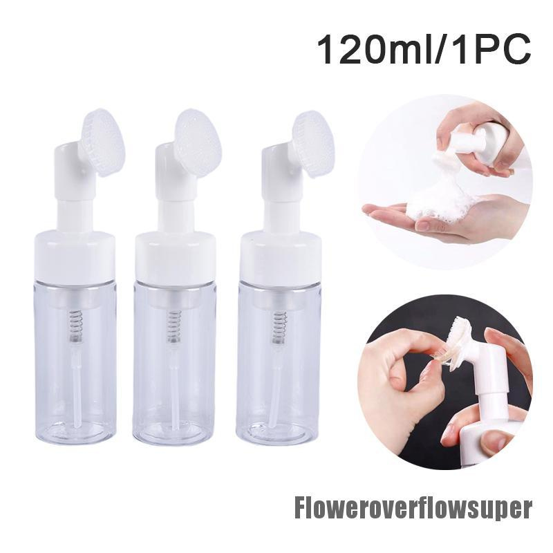 Sữa Rửa Mặt Tạo Bọt FOFS 120ml Bằng Silicon Với Đầu Cọ Silicone Tiện Dụng