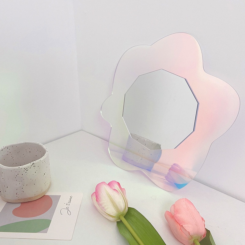 Gương Trang Trí Để Bàn Bằng Acrylic Nhiều Màu Sắc Độc Đáo