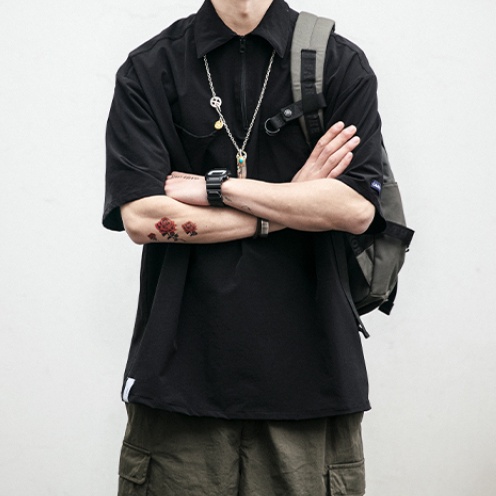 Áo Polo Form Rộng Nam tay ngắn cổ polo dáng rộng | BigBuy360 - bigbuy360.vn