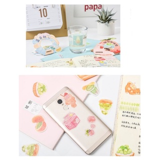 Túi 40 miếng dán sticker hình đồ ăn